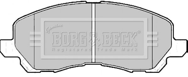 BORG & BECK Комплект тормозных колодок, дисковый тормоз BBP2173